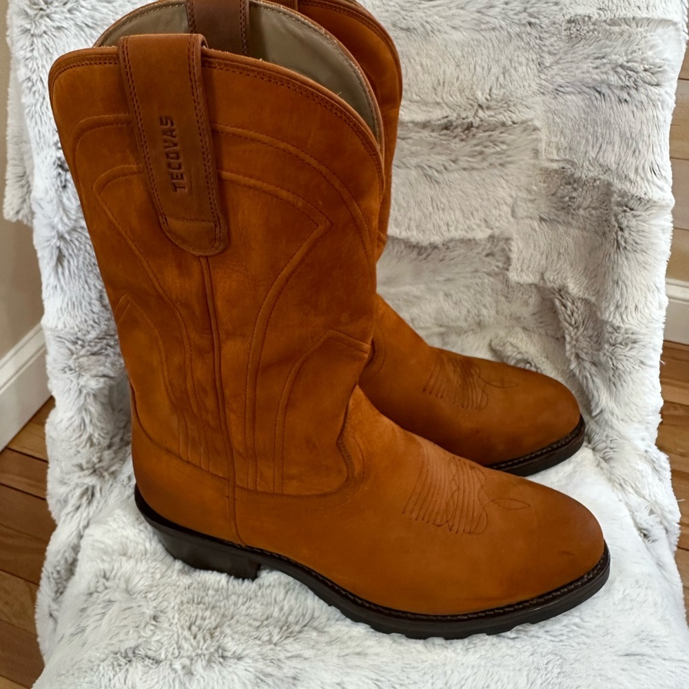 Tecovas Men's Chestnut Suede Western Boots